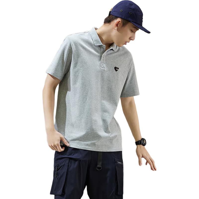 TonLion Men s Casual Short Sleeve Polo Shirt L