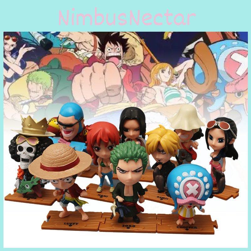 Collectible Anime Figures Set Of 10 Pirate King Pvc Characters Luffy Zoro Chopper Nami Sanji Usopp