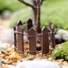 5 Stück Miniatur Kleiner Holzzaun DIY Feengarten Mikro Puppenhaus Tore Deko