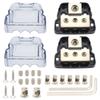 3 Way Distribution Block Car Audio Power Wire Splitter  0 Gauge in  4 Gauge Out