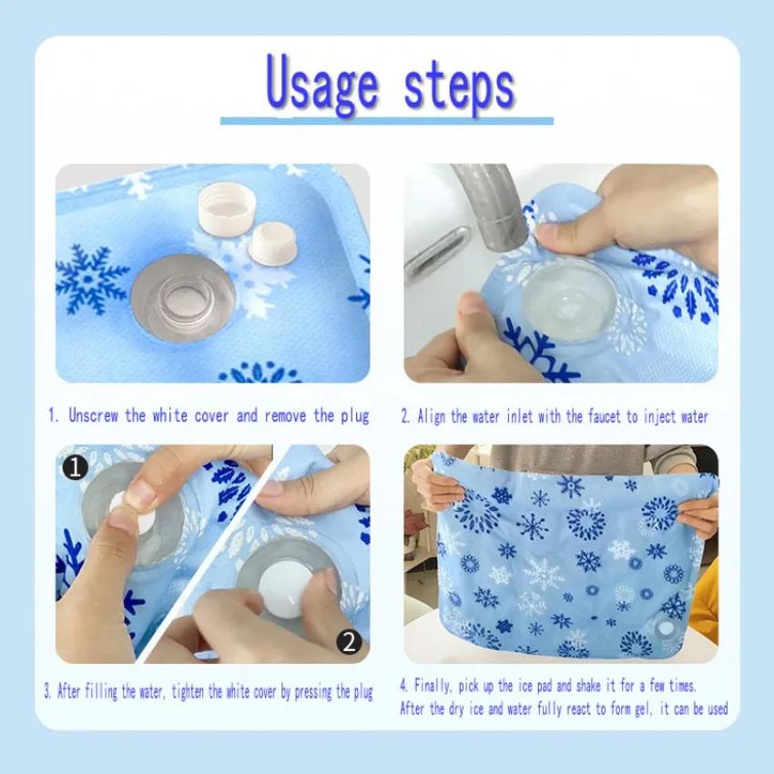 2PcDog Cooling Mat Summer Pet Cold Bed Cat Sleeping Pad Soft Ice Gel Cooling Puppy Blanket Dog Accessories for Small Medium Dogs