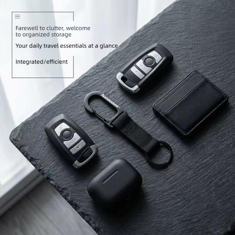 Mosquetão com Mola de Fita Mosquetão Clip Rápido Argola de Chaveiro Chaveiro Acessório de Mochila Para Acampamento ao Ar Livre Caminhada Equipamento EDC