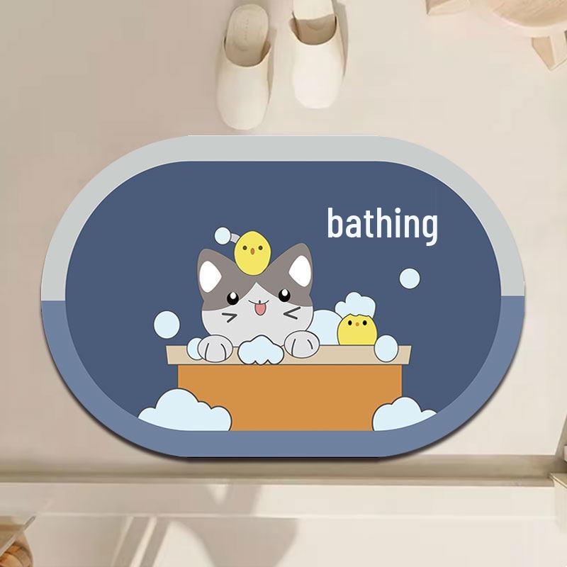 Cartoon Design Dirt-Resistant & Easy-Clean Entry Mat - Wear-Resistant Floor Mat for Entrances