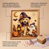 Dowmoo Cute Pumpkin Dog Diamond Painting Pearl Bead Craft Set Holiday Decoration Accentuates the Atmosphere 1pc