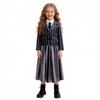 Cross-border Adams family Wednesday dress dress female lead with the same wolf girl party suit playing COS clothes