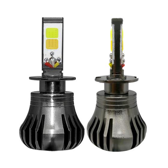 2pcs 110W H3 LED Fog Light Bulbs Lamp 6000K White 3000K Amber Yellow Plug & Play 2pcs 110W H3 LED Fog Light Bulbs Lamp 6000K White 3000K Amber Yellow Plug & Play