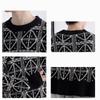 Herbst Winter Herren Rollkragenpullover Vintage Design Harajuku Locker Studenten Langarm Warme Pullover Hip-Hop Geometrische Jumper