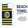 Fenerbahçe Logo Print Beach Towel, Large Soft Quick Dry Towel for Beach Camping Swimming
