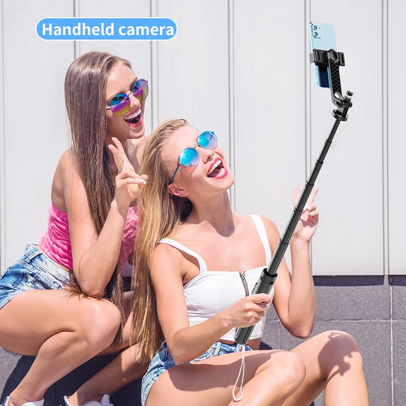 FANGTUOSI new Tripods For Mobile Phone Camera Holder Clip Smartphone Monopod With big light and microphone Stand For Phone