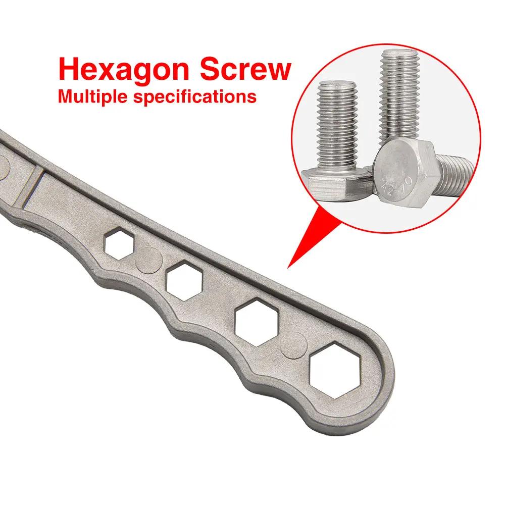 Deckelöffner aus Aluminiumlegierung multifunktional Öffnen Eimer Schraubenschlüssel Plastikeimer Hebeldeckel arbeitssparend Wartung Handwerkzeug