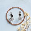 European and American women's fashionable and simple star earrings, personalized and creative high-end party earrings