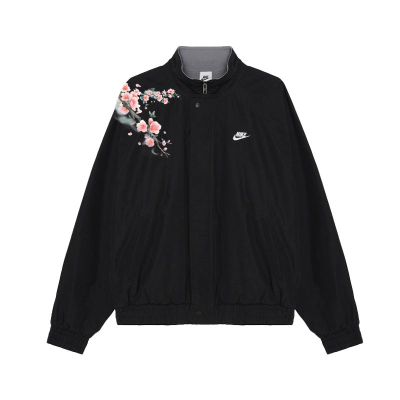 

Nike Повседневная Минималистичная Городская Поездка Спорт Новая Куртка из Флиса с Принтом в Китайском Стиле Унисекс Куртка Черный FZ0657-010(TEAM702-FZ9) S