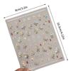 1 Sheet Pearl Lily Flower Nail Sticker Relief 3D Jelly Five Petal Flower Nail Art Decoration Decals Diy Self Adhesive Sliders