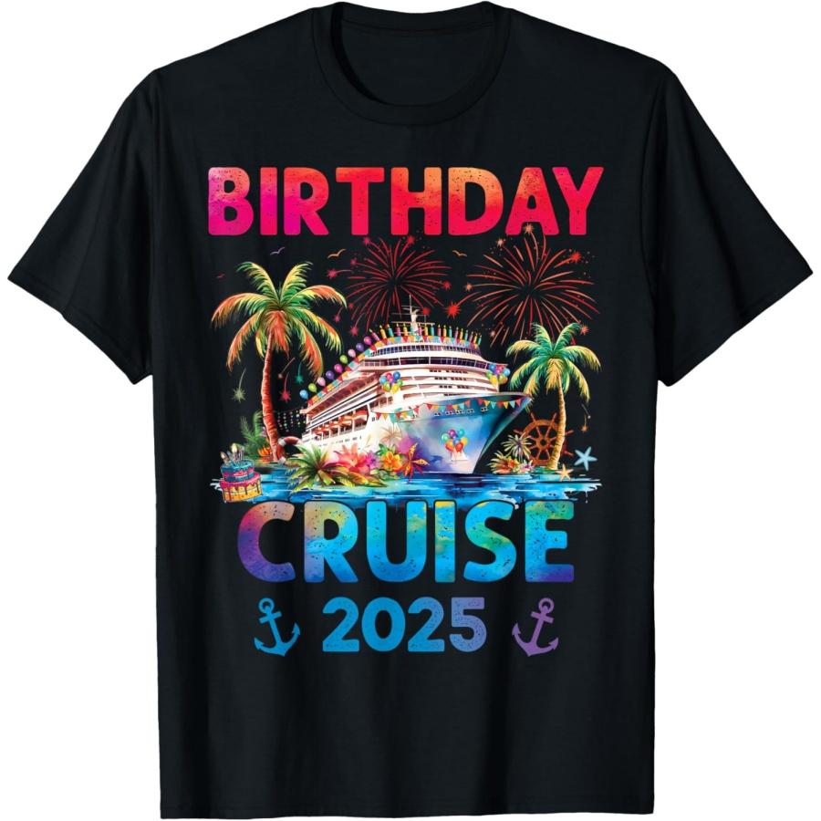 

Unisex-Adults & Kids Cruise Themed T-Shirt - Black, Small(1) XXXXXL чорний
