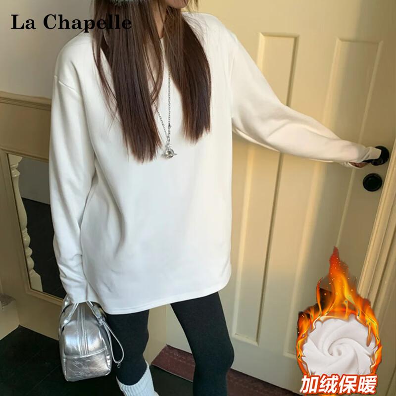 La Chapelle Women s Fleece-Lined Long-Sleeve Mid-Length Thermal Top XL