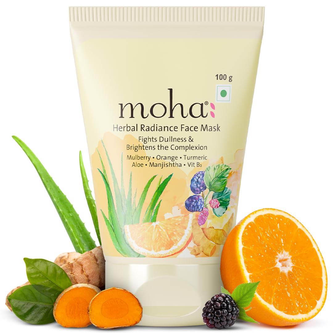 

Moha Herbal Radiance Face Mask Cream For Brightening Glow, Deep Nourishing Care, Weekly Reset, 100 g Pack Of 1