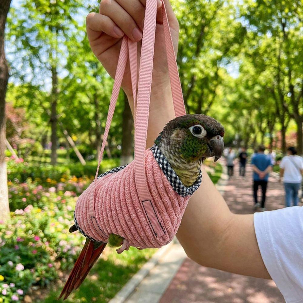 Anti Escape Parrot Walking Bag Portable Parrot Outing Bag Parrot Vest Carrier Outdoor Walks