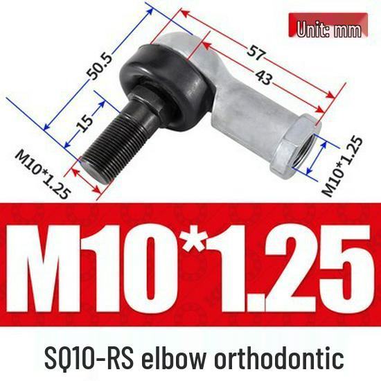 Bent Rod End Joint Bearing with Ball Joint SQ/SQZ5 - Sizes 6 to 22-RS