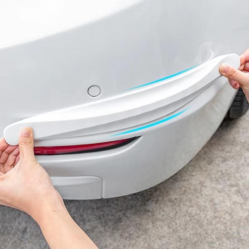 2PCS Universal Front Rear Bumper Corner Protector Guard Car Anti-collision Protection Decoration Strip Car Protect Accessories
