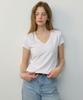 CITYBREEZE Logo Label V-Neck Short Sleeve T-Shirt_6 Colors