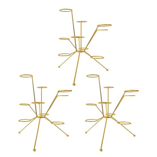 Rozložený stojan na ovocnou mísu Kovová sochařská stolní dekorace Radiální design Kreativní stojan pro čerstvost Udrží ovoce, koláče, dekorace