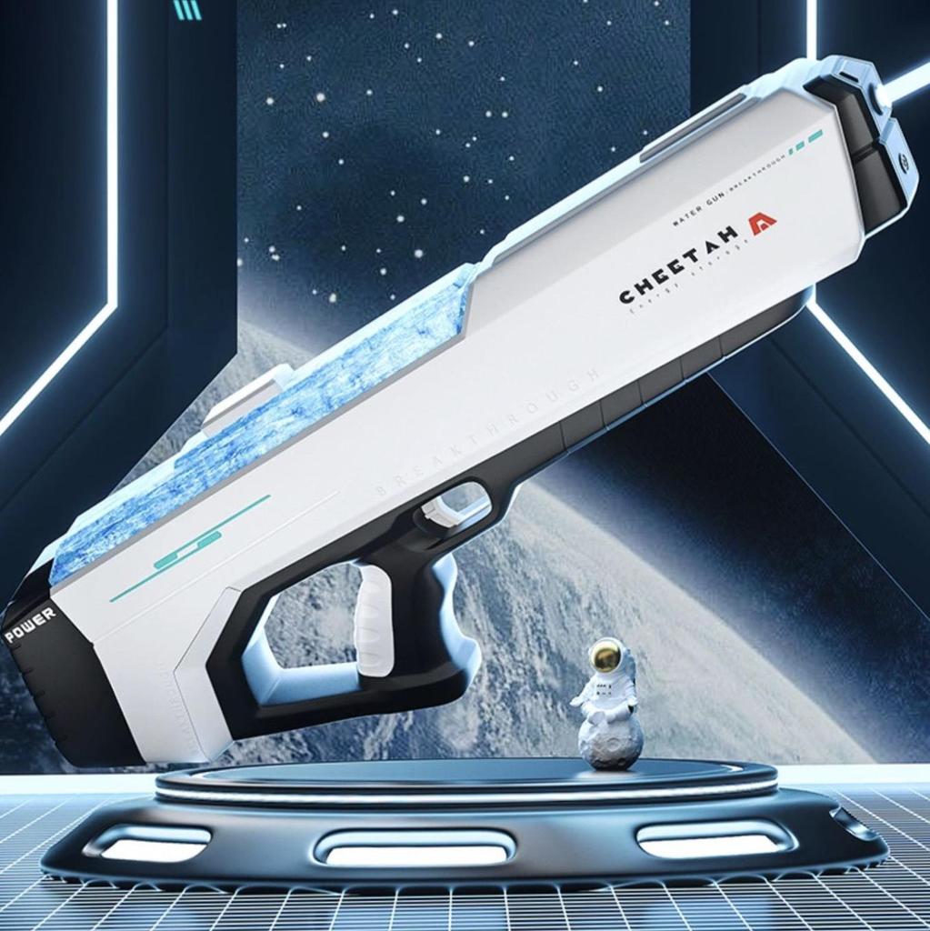 High-Pressure Automatic Water Absorption Squirt Gun - Powerful & Continuous Spray Toy for Kids.