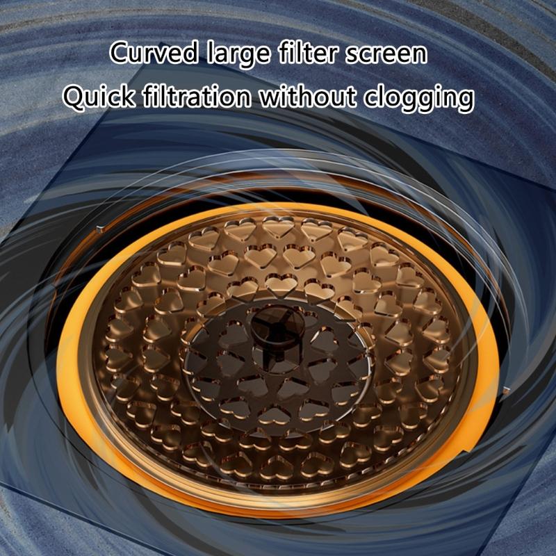 Extended Floor Drain Cores Antiodor Drainer Shower Strainer Cover AntiBlocking Round Floor Strainer Hair Catcher