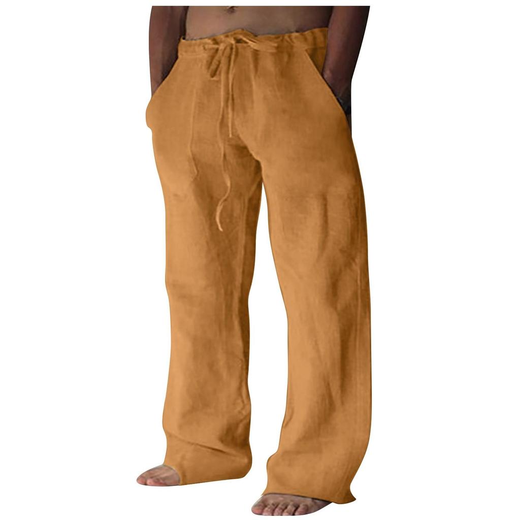Casual pants men's autumn and winter new flat pants wide-leg straight pants trendy large size loose sweatpants