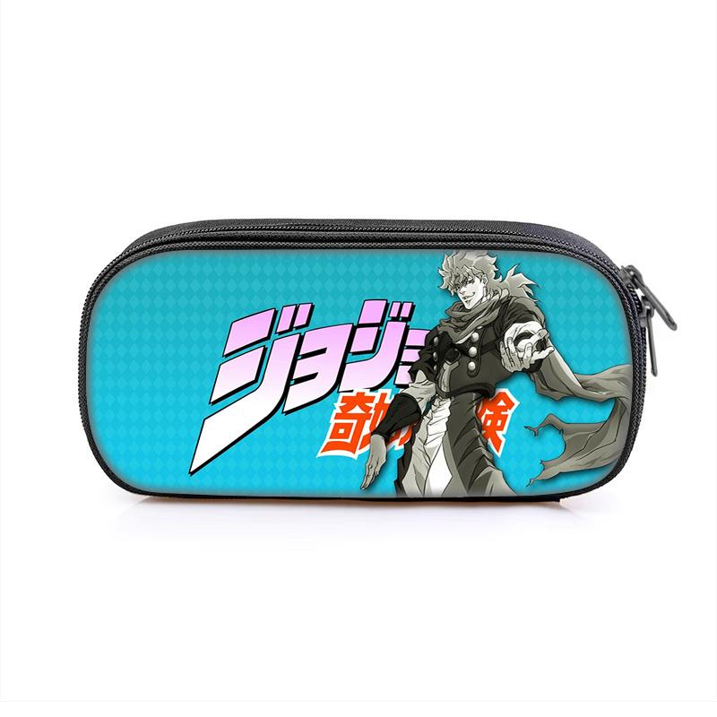 Astuccio per matite JoJo's Bizarre Adventure versatile cartone animato grande capacità articolo popolare miglior regalo per ragazzo o ragazza per compleanni scolastici