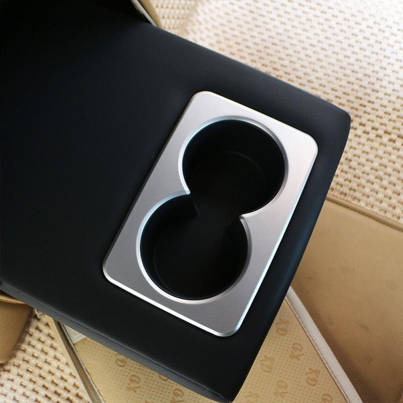 My Good Car Car Chrome Matte Rear Water Cup Holder Frame Trim Sticker for Nissan X-trail Xtrail T32 Rogue 2014 2015 2016