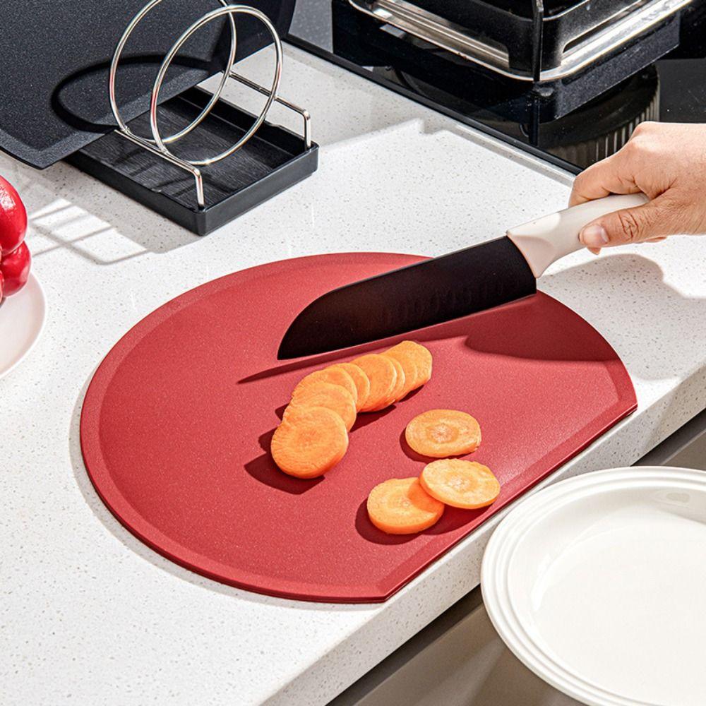 Anti-Mold Semi-circular Cutting Board Anti-Bacterial Kitchen Chopping Block Cooking Preparation