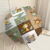 1PC Safari Animals Umbrella-8-Rib Reinforced, Automatic Open, Lightweight & Durable, Fashion Accessory for Outdoor, H0382
