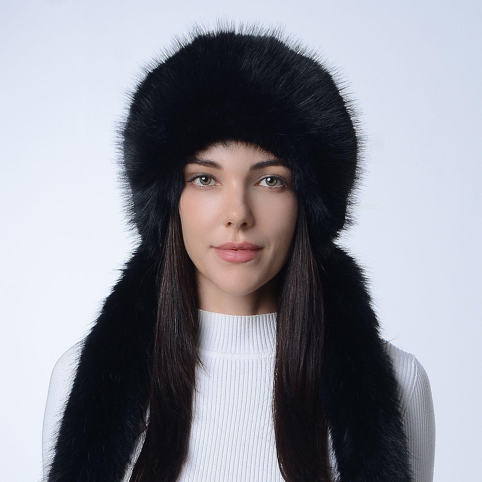 Новая меховая шапка Зимняя Корейская Версия Модная Имитация Лисьего Меха Шапка