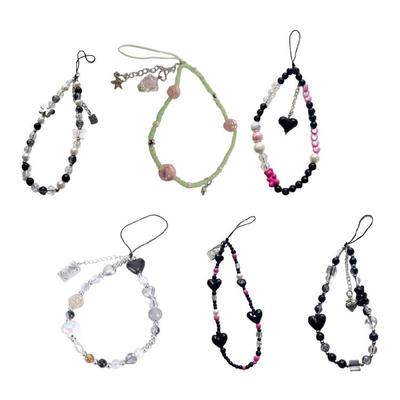 Lanière de téléphone Cœur d'Amour Personnalisable avec un Joli Charme Élégant Accessoire de Mode pour un Look Élégant Styles