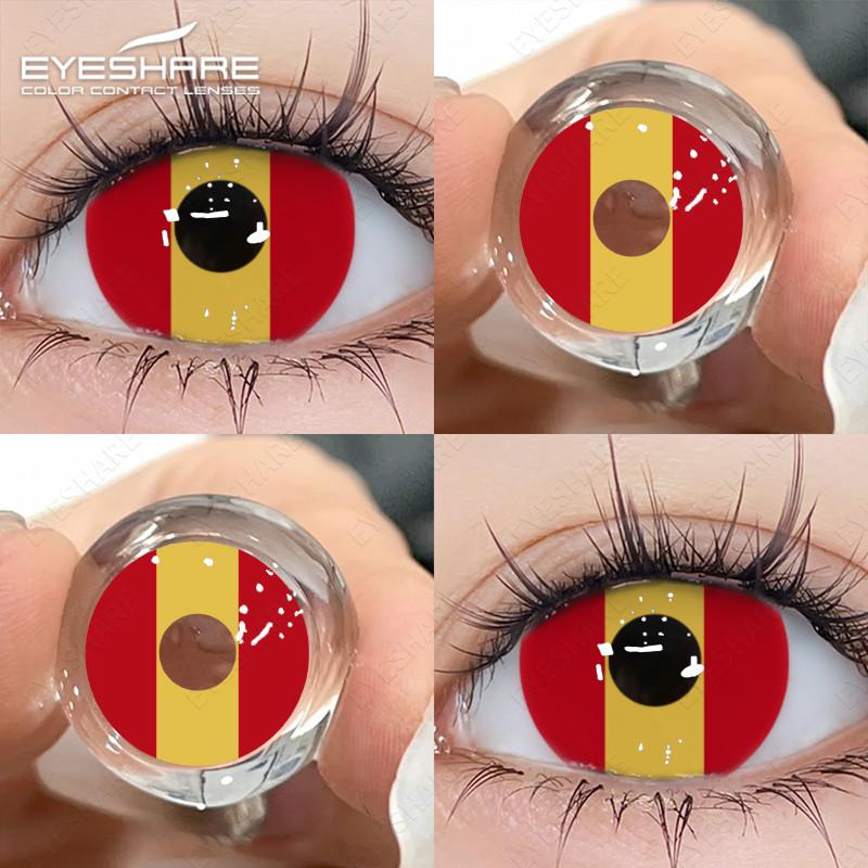 Eyeshare 1 Pair Cosplay Contact Lenses for Eyes Vampire Party Cosplay Colored Softlens 14.5mm Halloween Lens