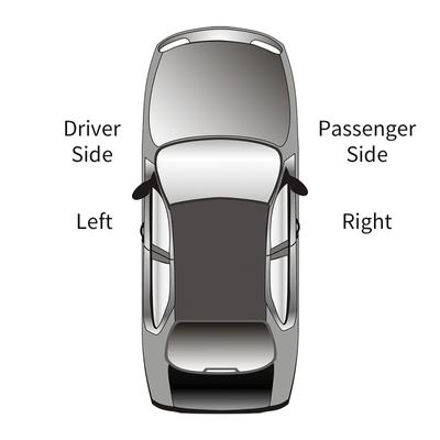 Right Rear View Mirror Glass Frameless Wide Angle Vision High Definition Accessories Replacement for Golf MK5 Auxiliary