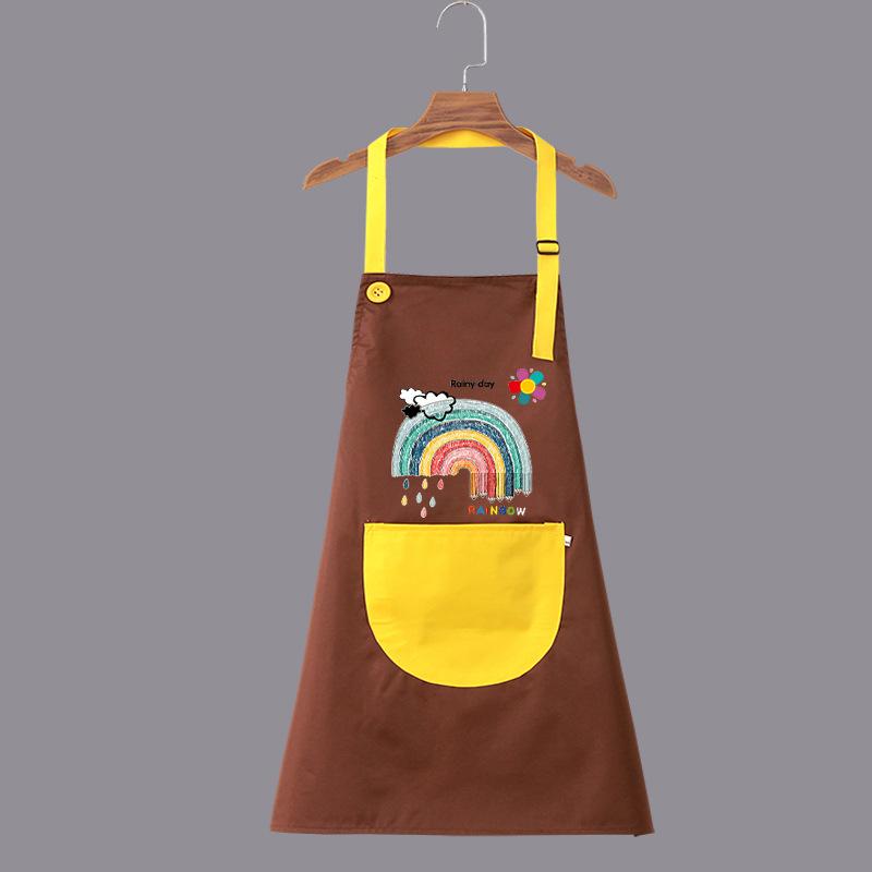 1Pcs No-Sleeve Painting Protective Clothing Children'S Apron Boys And Girls Eating Bibs Waterproof Artistic Inverted Clothing