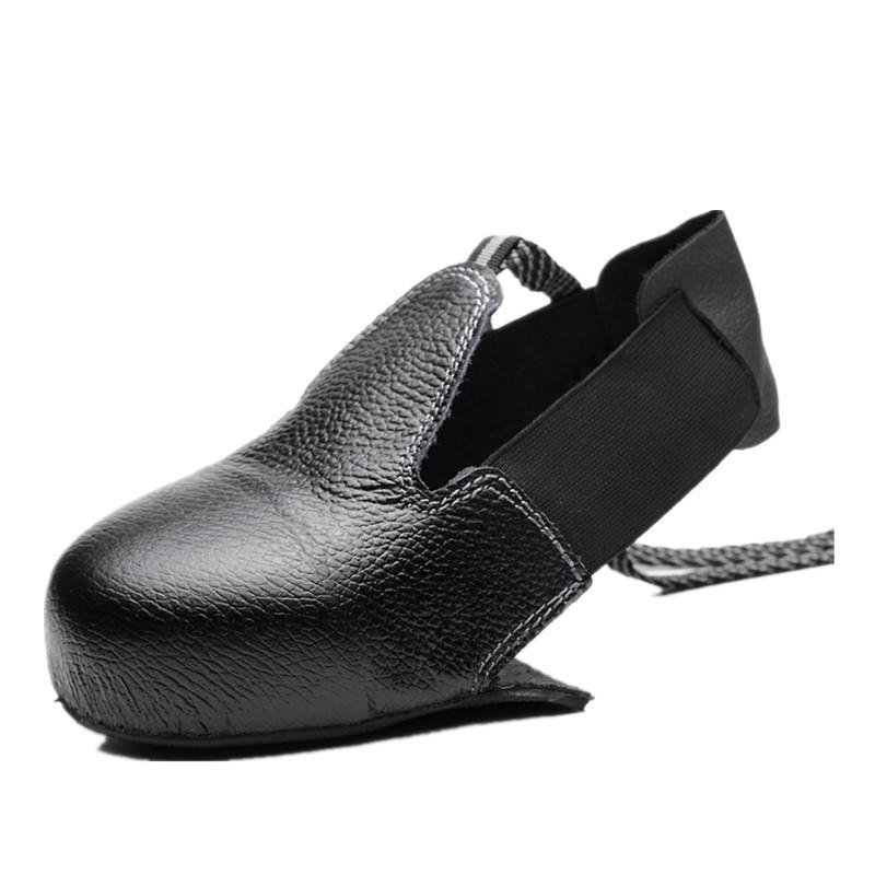 Pánské odolné kožené návleky s ocelovou špičkou pro bezpečnost a ochranu