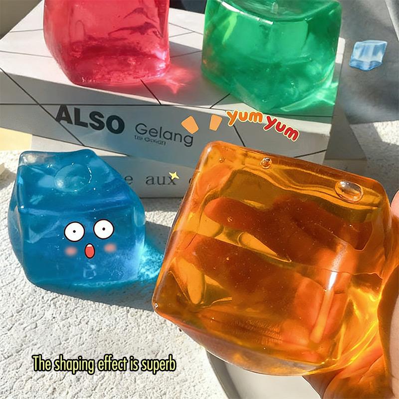 Super Crystal Maltose Ice Cube Maltose Pinch Decompression Toy Relieve Squeeze Toy Anti-stress Sensory Toy For Kids Adults Gift