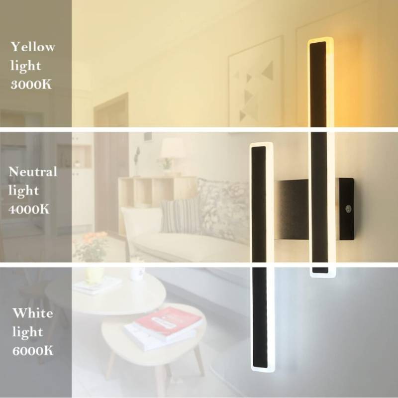 Modern Minimalist Wall Lamp With Led Light For Bedroom And Living Room Decor
