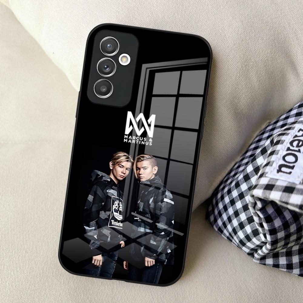 M-Marcus And Martinus Music Phone Case For Samsung S24 Ultra S23 S22 S20 Fe S21 Plus Galaxy A54 A34 A24 A53 Glass Cover