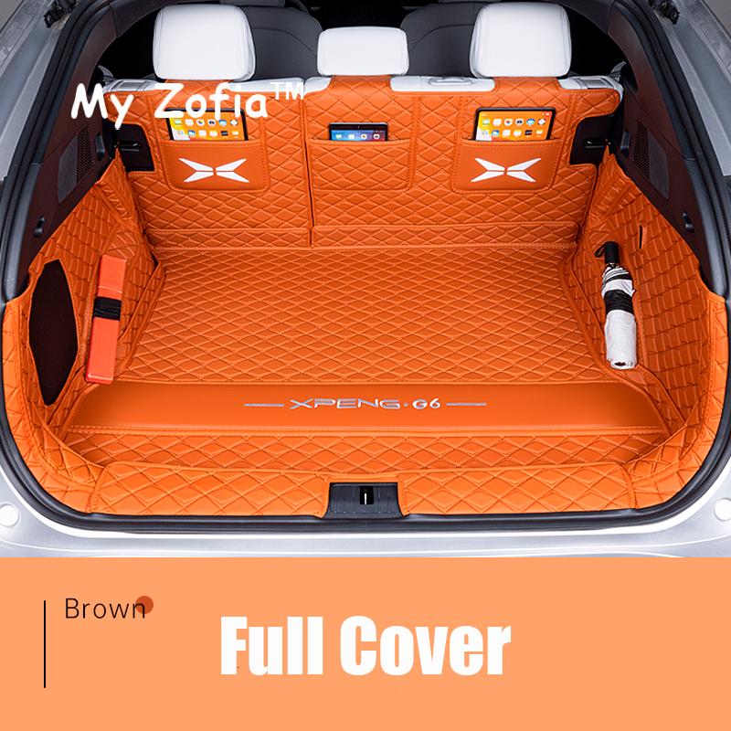 For Xpeng G6 2024 2025 2026 Car Boot Mat Rear Trunk Liner Cargo Protection Leather Mat Interior Modification Accessories