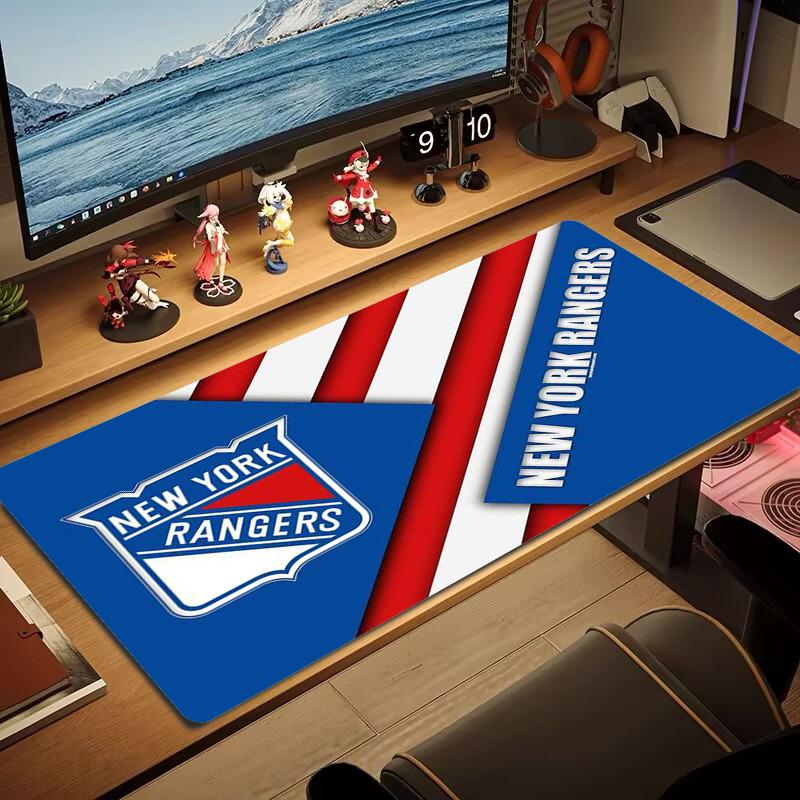New York Rangers Color Mouse Pad Large Gaming Table Cushion Non-slip Laptop Tablet Big Mousepad XXL Mat Mini PC Playmat With Lock edge