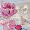 Red Heart Aluminum Foil Balloon - Romantic Photo Props for Proposals and Birthday Decorations