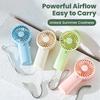 Portable Handheld Small Fan Lightweight Creative Pocket Mini Fan Air Cooler For Student Outdoor Travel Low Noise Ventilation Fan
