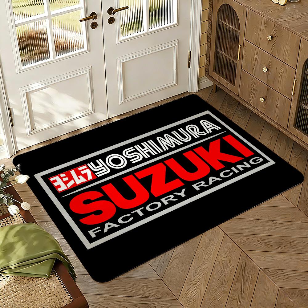 Yoshi-muras Exhaust Floor Mat Soft Thickened Absorbent Non-Slip Bedroom Living Room Door Mat Home Decor Flannel Rugs