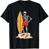 Skeleton Surfer Ocean Surfboard Surfing Board Lover Surfboarding T-Shirt for Men Women Holiday Graphic T Shirts