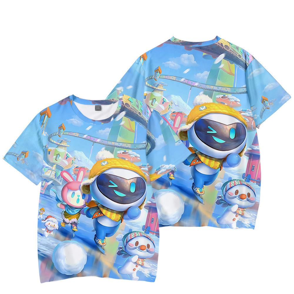 14 Colori Astro Bot Anime T-shirt da Donna Uomo Stampate Girocollo Maniche Corte Moda Abbigliamento Uomo Streetwear