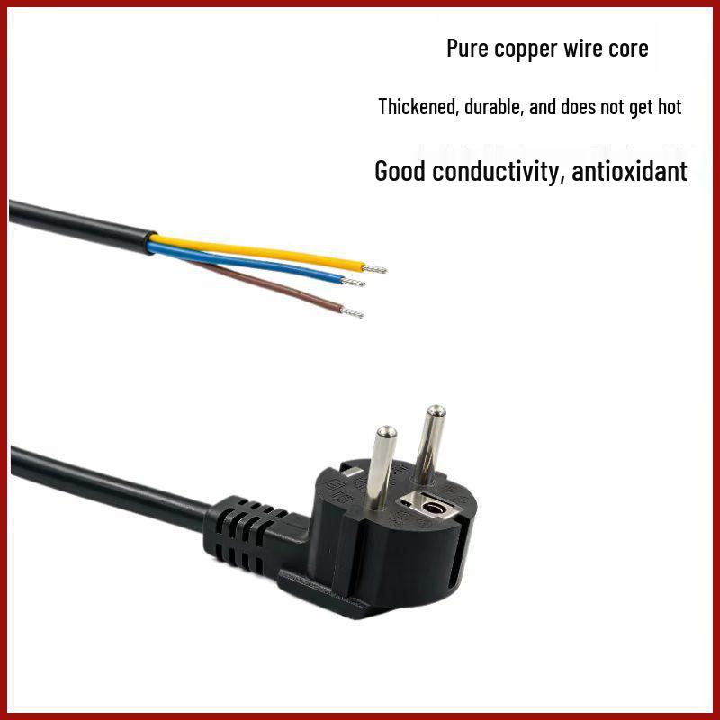 CE & VDE Certified EU Power Cord with Pure Copper Plug