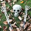 Halloween Skull & Skeleton Hand Tombstone Lawn Decoration